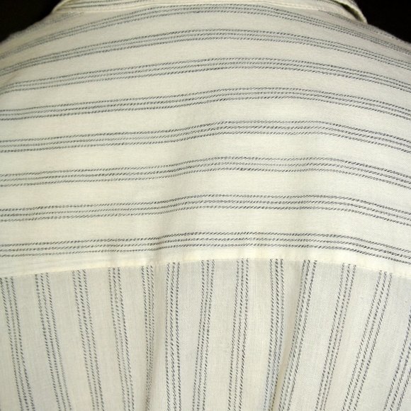 James Perse Striped Relaxed Blouse, Cropped, Boxy - Picture 7 of 13